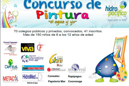 Más de 110 niños inscritos en Concurso de Pintura de Hidropacífico S.A.