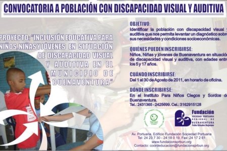 Convocatoria para discapacitados