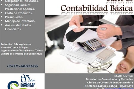 Cámara de Comercio de Buenaventura ofrece curso de Contabilidad Básica