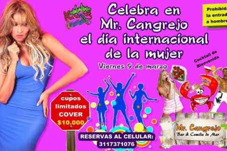 Celebre el Día de la Mujer en Mr. Cangrejo