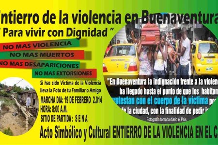 Marcha entierro de la violencia en Buenaventura