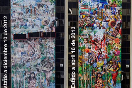 La recuperación del Mural Buenaventura 450 años al Cosmos está por concluir
