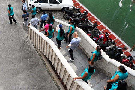 Oficina para la Gestión del Riesgo de Desastres realizó simulacro de evacuación por emergencia en edificio