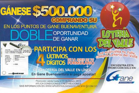 Doble oportunidad de ganar en los puntos Gane Buenaventura