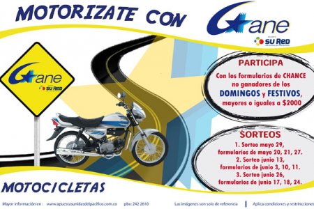 En mayo y junio, tu chance de los domingos y festivos, se puede convertir en una moto!!!