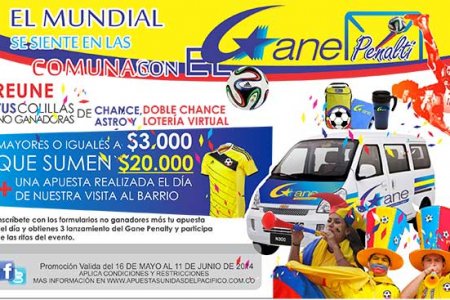 Atención, atención… Gane Buenaventura y Dagua llega a tu comuna con el Gane Penalti