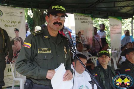 Hemos venido a defenderlos, hemos venido a decirles aquí está la capacidad de una institución que se la juega por la seguridad: General Palomino
