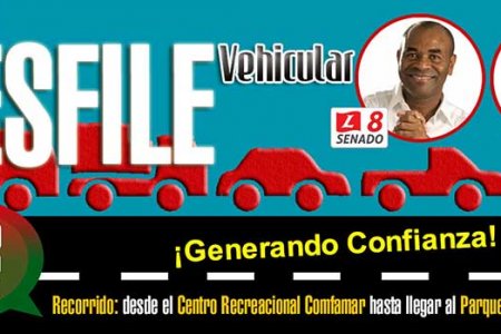 Desfile vehicular L8 al Senado y L111 a la Cámara este 8 de febrero