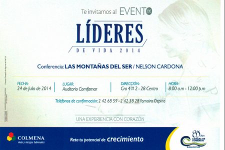 Cámara de Comercio invita a la conferencia "Las Montañas del Ser"