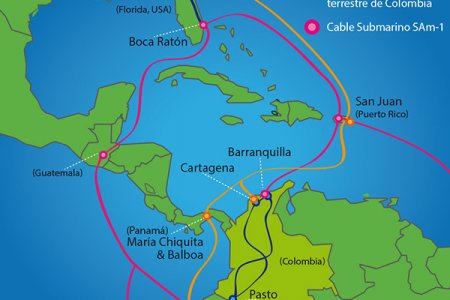 Telefónica multiplicará por 50 la capacidad de conexión internacional de Colombia