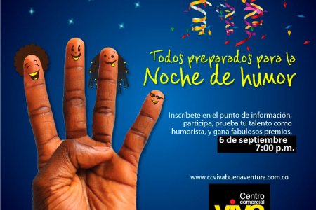 Noche de humor el viernes 6 de septiembre en el Centro Comercial Viva Buenaventura