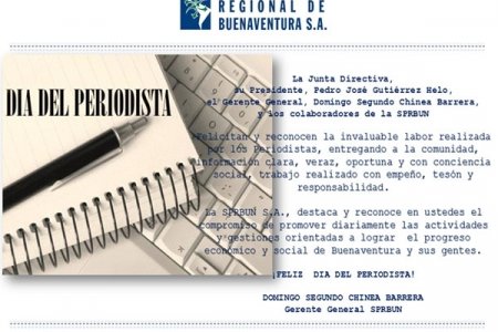 Feliz Día del Periodista
