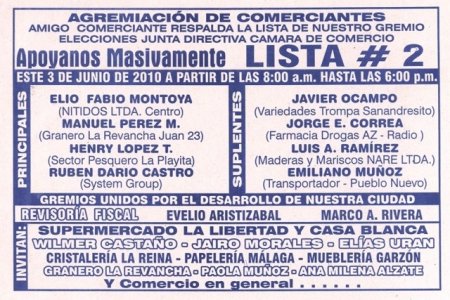 Elecciones en la Cámara de Comercio