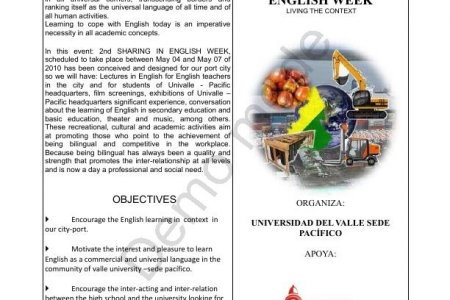 La Universidad del Valle realiza segunda semana del Inglés - Second Sharing in English week: Living the context