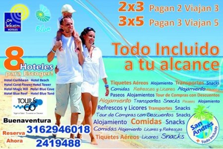 Vacaciones a San Andrés con todo incluido