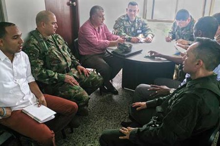 Infantes de Marina que custodiaban en el barrio Muro Yusti de Buenaventura fueron relevados