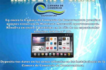 Renueva y gana con la Cámara de Comercio