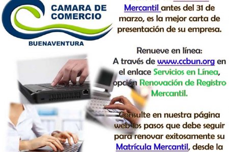 Renueve la Matrícula Mercantil sin salir de su empresa