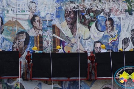 Se inició la restauración del Mural Buenaventura 450 años al Cosmos