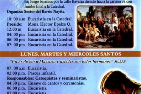 Programación de Semana Santa