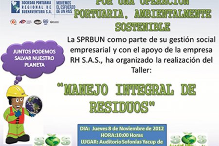 Taller de manejo de residuos sólidos, por una operación portuaria más amigable