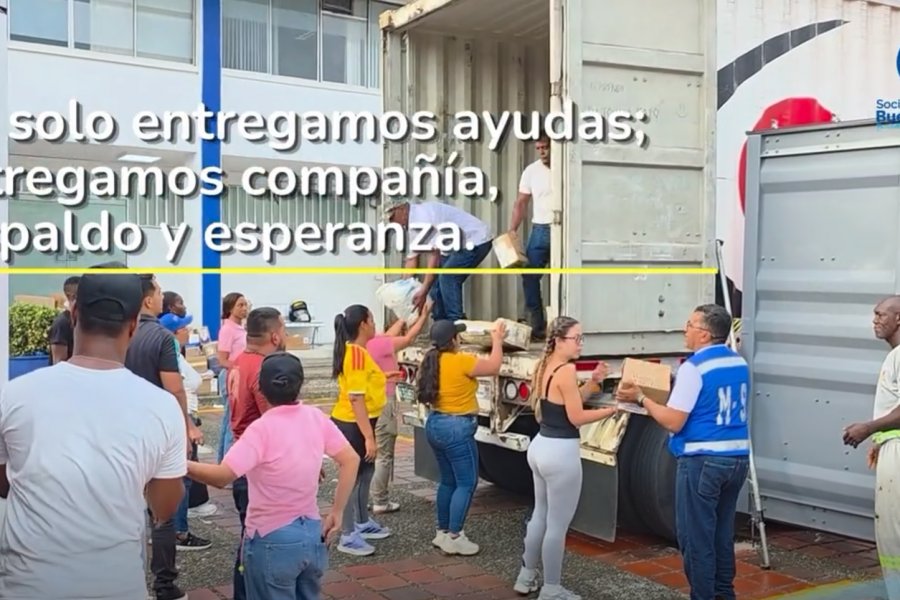 La SPRBUN entrega ayudas humanitarias a la comunidad de Buenaventura con el apoyo de AAPA LATAM