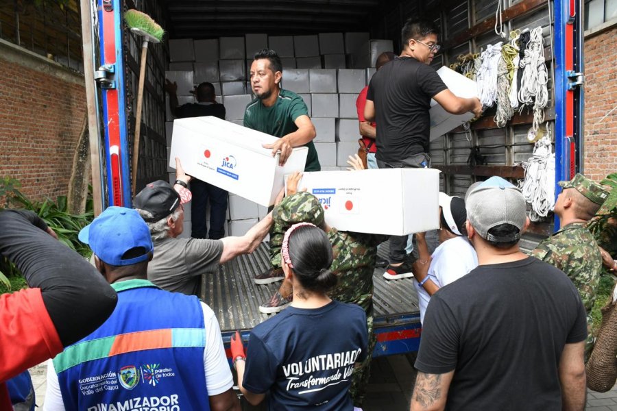 Japón entrega ayuda humanitaria para la reconstrucción del Valle del Cauca