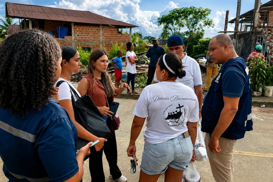 La Alcaldía de Buenaventura y sector privado entregan ayuda humanitaria en Gamboa y La Inmaculada