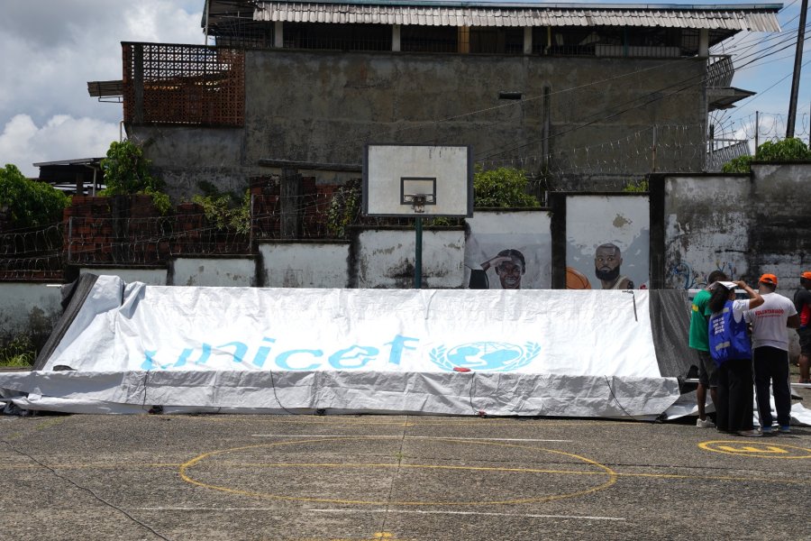 UNICEF instalará diez aulas temporales para atender a estudiantes afectados por el terremoto en Buenaventura
