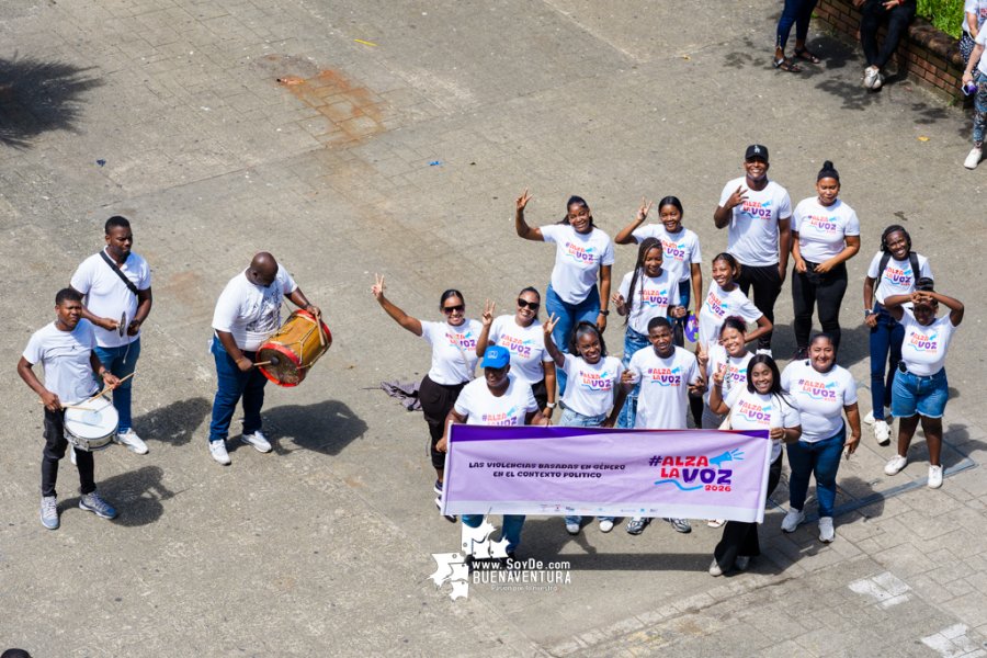 Abrazatón por la prevención de violencias basadas en género recorre el centro de Buenaventura