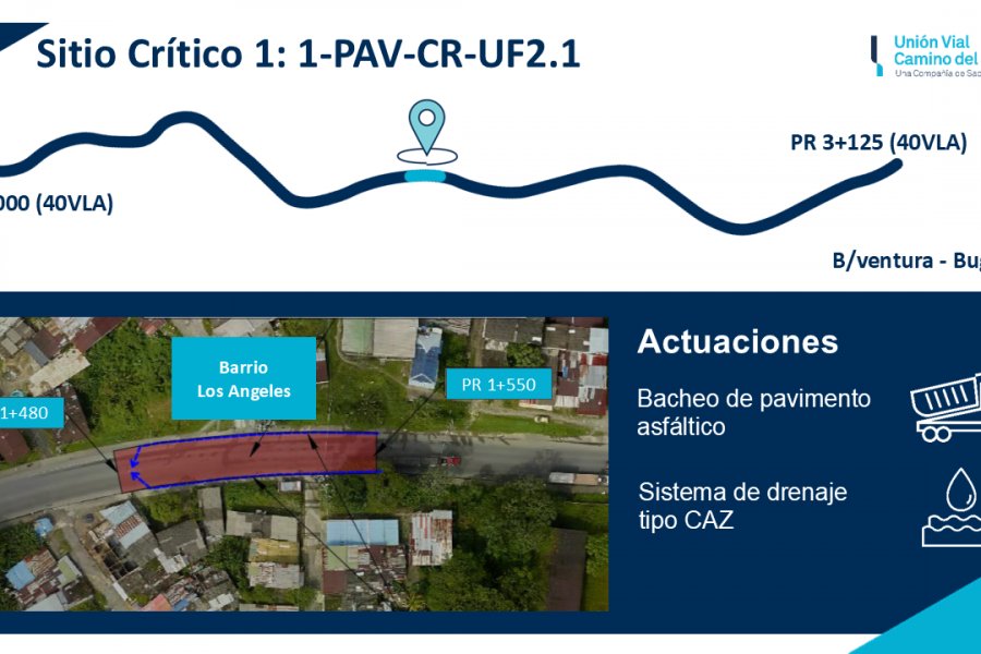 La Concesionaria Unión Vial Camino del Pacífico inicia intervenciones profundas en la Vía Alterna Interna de Buenaventura