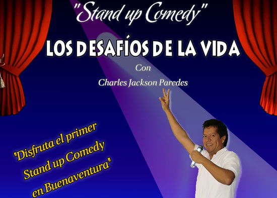 Todo se encuentra listo para el Stand up Comedy de Charles Jackson Paredes