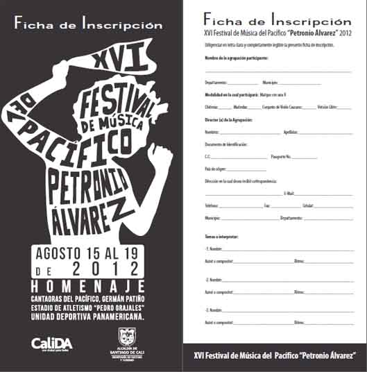 Se abren inscripciones para participar en el Festival de Música del Pacífico Petronio Álvarez Quintero