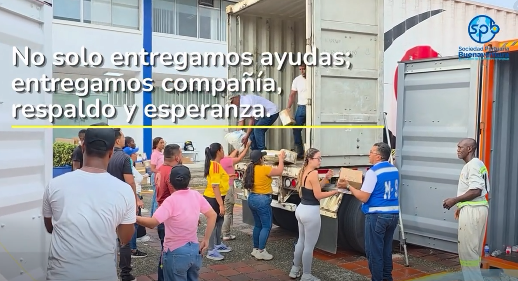 La SPRBUN entrega ayudas humanitarias a la comunidad de Buenaventura con el apoyo de AAPA LATAM