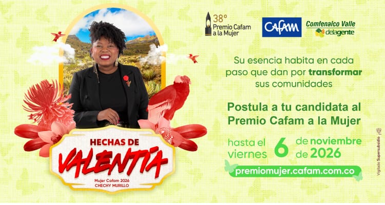 El Valle del Cauca busca a su representante para el Premio Mujer Cafam 2027