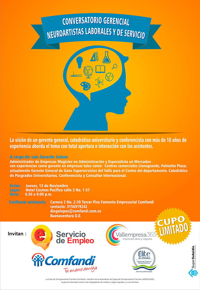 Comfandi Buenaventura invita a la conferencia Neuroartistas Laborales y de Servicios