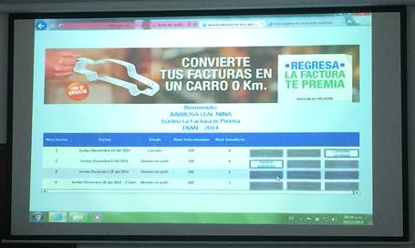 Segundo sorteo “La Factura te Premia”, versión 2014