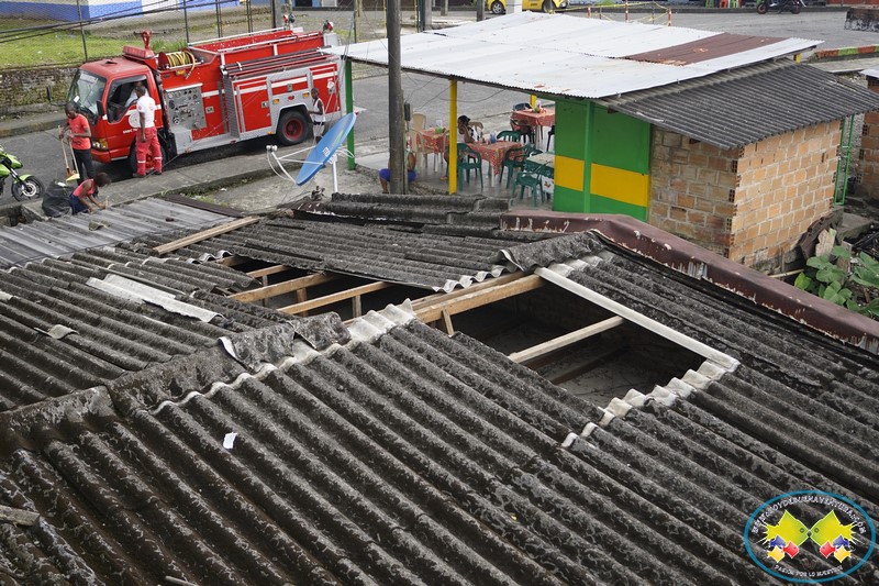 5 viviendas fueron afectadas por ventisca en el barrio Independencia