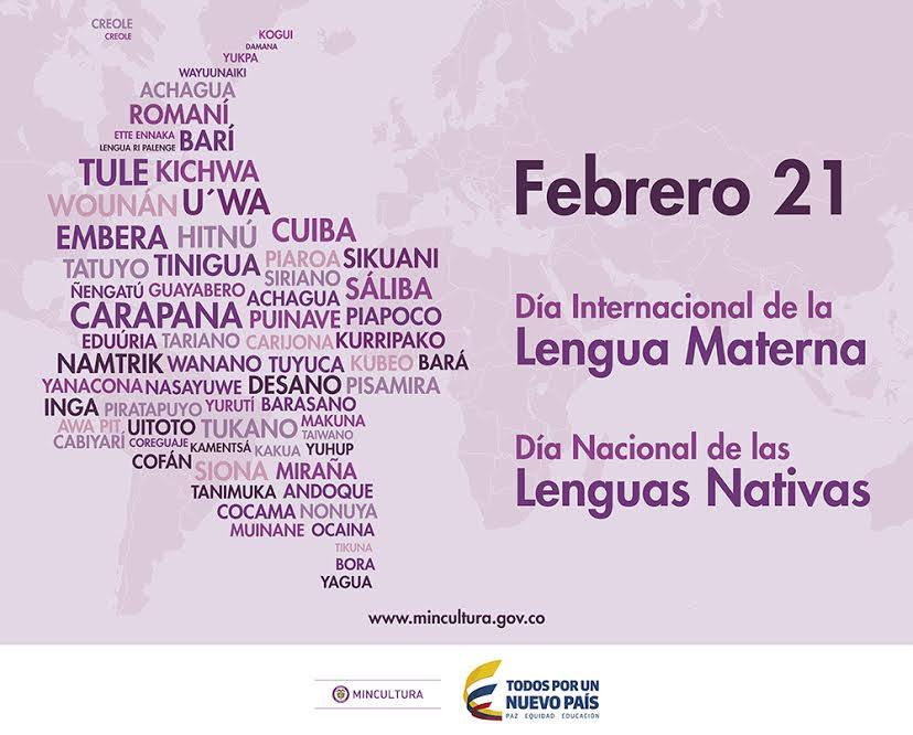 Hoy 21 de febrero se conmemora el Día Internacional de la ‪‎Lengua Materna‬ y Día Nacional de ‪las Lenguas Nativas