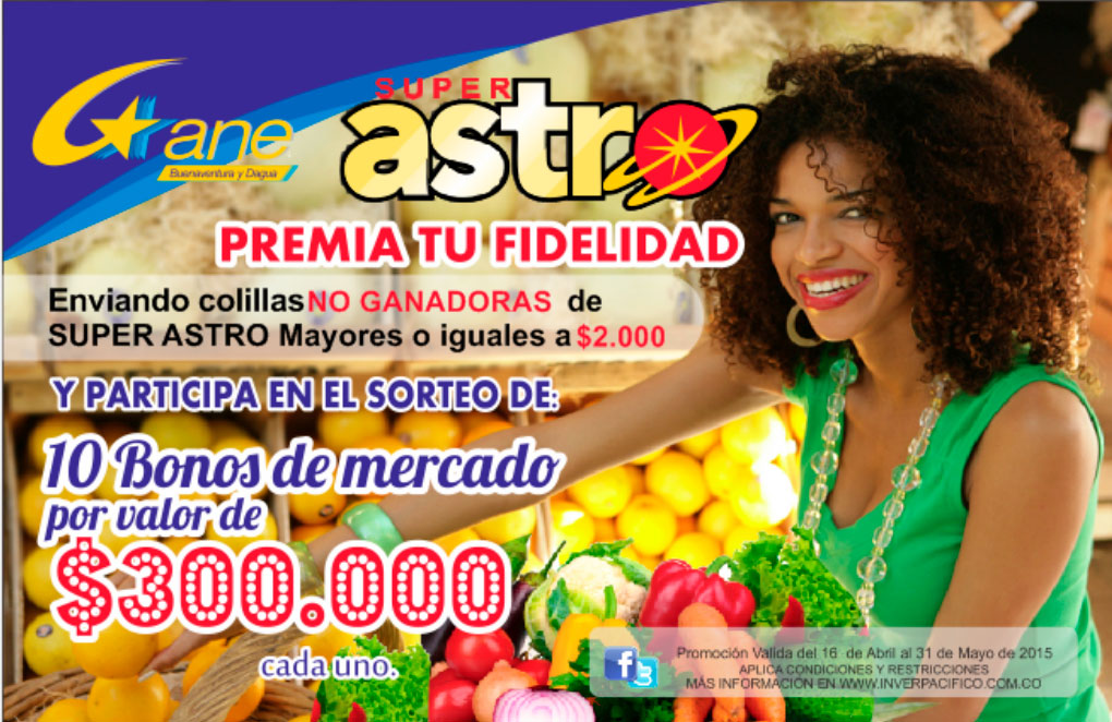 Gane Buenaventura y Dagua tiene para ustedes una nueva promoción, Súper Astro premia tu fidelidad
