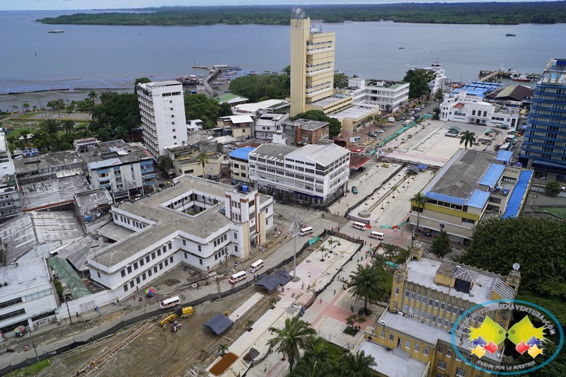 Bulevar del Centro de Buenaventura presenta un avance del 70 porciento