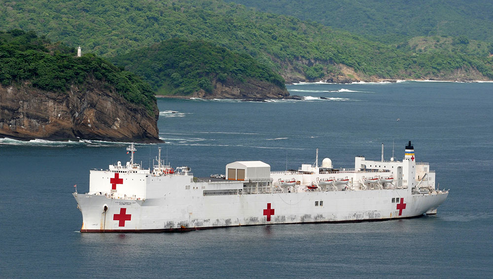 Todo listo para la llegada del barco hospital USNS Comfort a Buenaventura