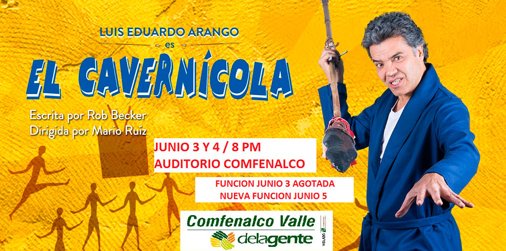 Se presentará en Buenaventura la obra “Cavernícola”, con el reconocido actor Luis Eduardo Arango
