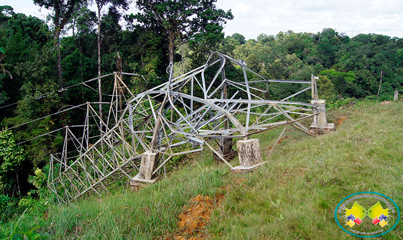 Ya son 11 apagones por atentado contra la infraestructura eléctrica en Buenaventura