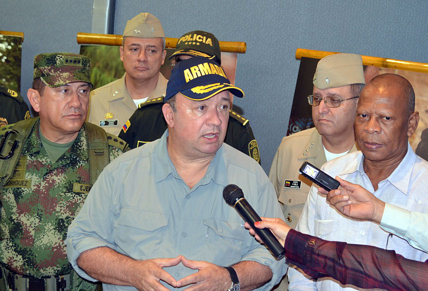 Ministro de Defensa presidió consejo de seguridad en Buenaventura