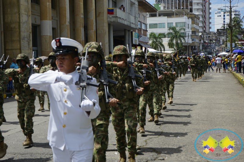 En Buenaventura también se realizó el desfile del Día de la Independencia de Colombia