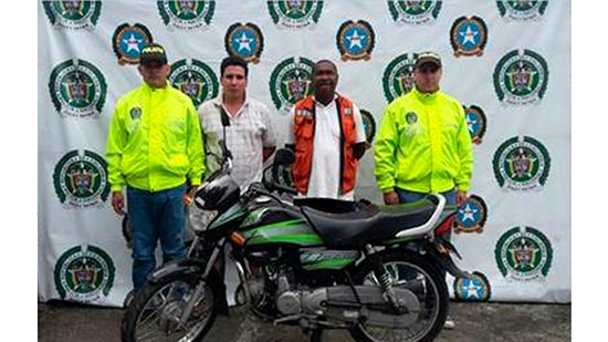 La Policía Nacional capturó a alias 'White' y 'Elvis' presuntos integrantes la banda delincuencial los 'Zombis'