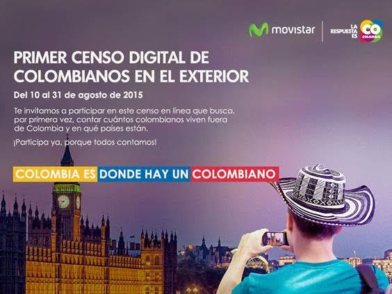 Movistar y Marca Colombia realizan primer censo digital de colombianos en el exterior