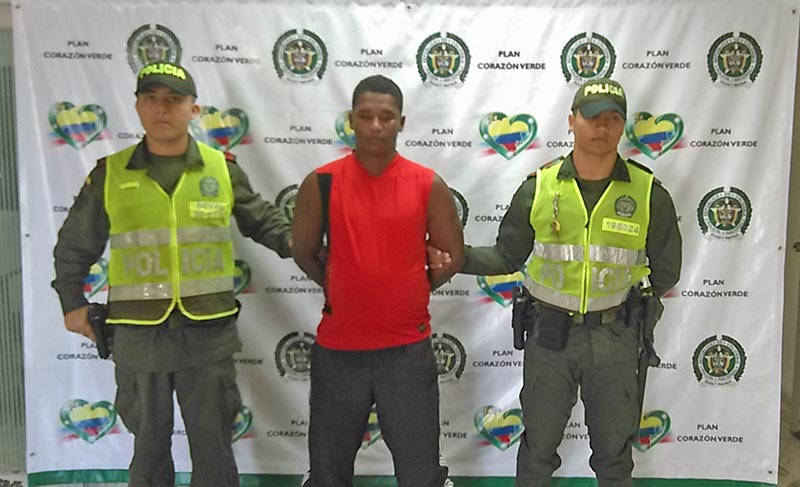 Policía Nacional capturó un sujeto por hurto y porte ilegal de armas de fuego