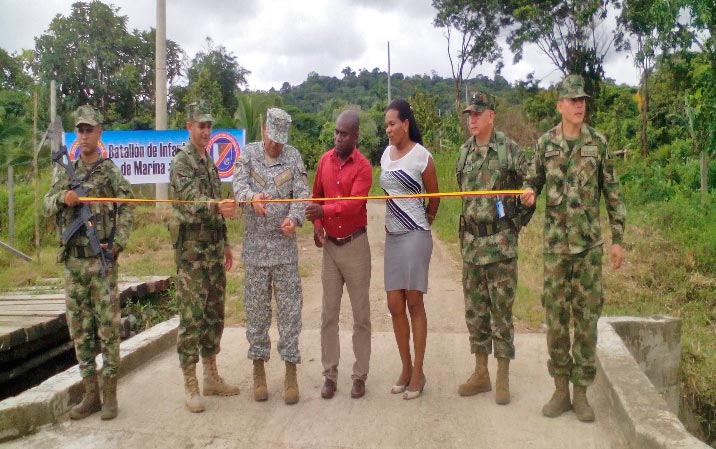 Tres nuevas obras para la comunidad entregó la Armada Nacional en el Chocó